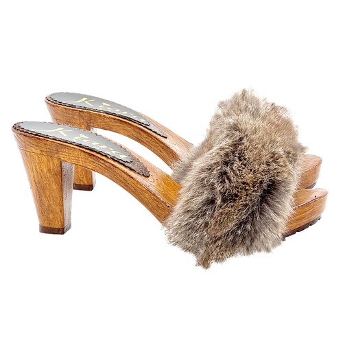 Zoccoli donna con pelliccia - , e
