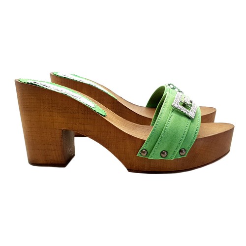 Zoccoli donna con tacco - con,